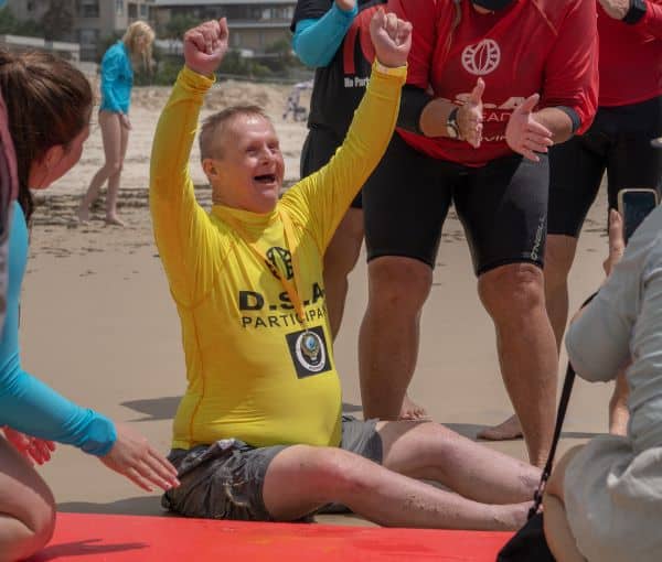 A man who lives with disabilities is getting ready to surf for the first time