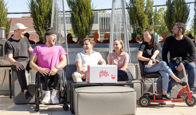Dylan Alcott and the Able Foods team.
