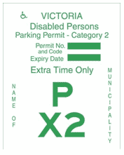 Why are disability parking permits different to this category 1 green version