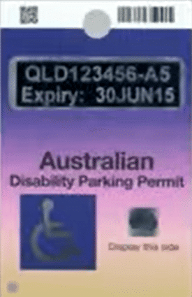 Why are disability parking permits different to this shorter version