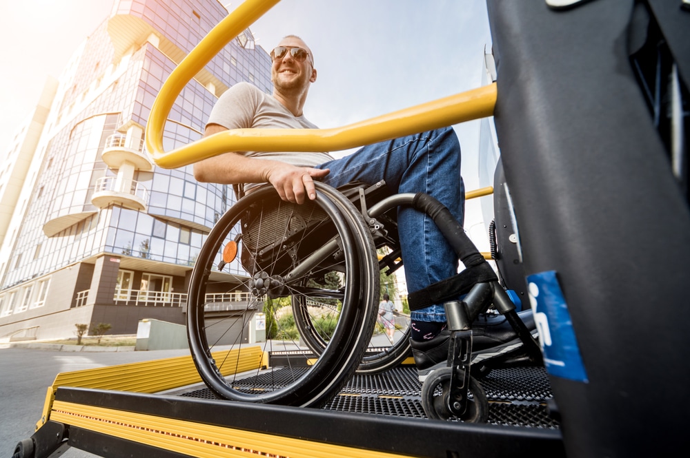 man hires wheelchair accessible vehicle rental in Australia