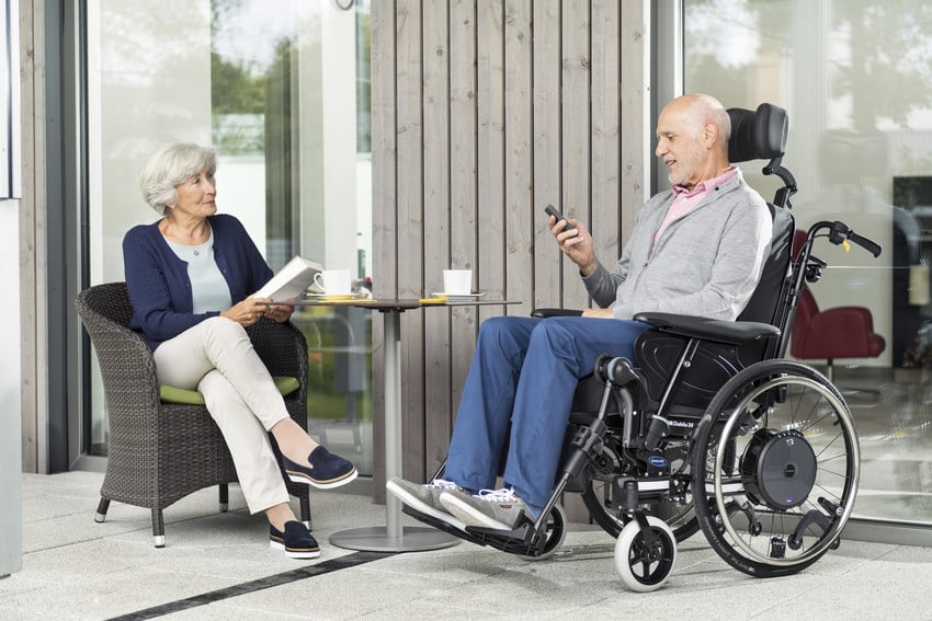 man speaks to a prospective occupational therapist