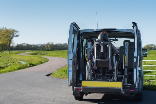 wheelchair converted car