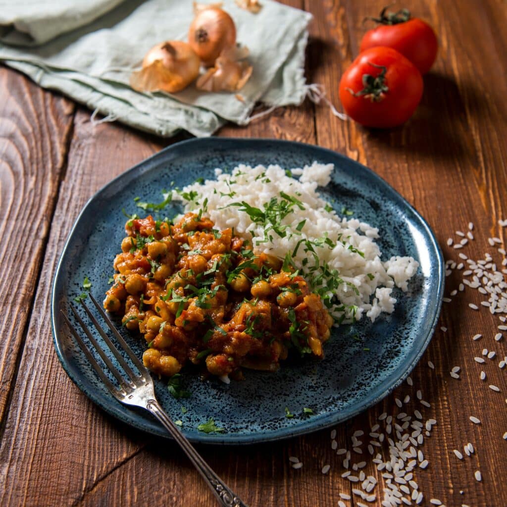 Rice and beans dish. 