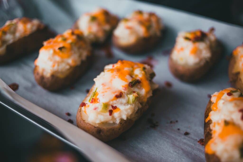 Baked potatoes can be done with hardly any effort at all.