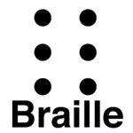 Written materials are available in braille when this braille symbol is present. We also cover information symbols and audio description symbols in this article.