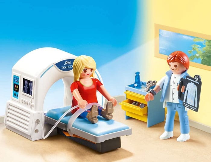 Playmobil inclusive toy represents radiographer 