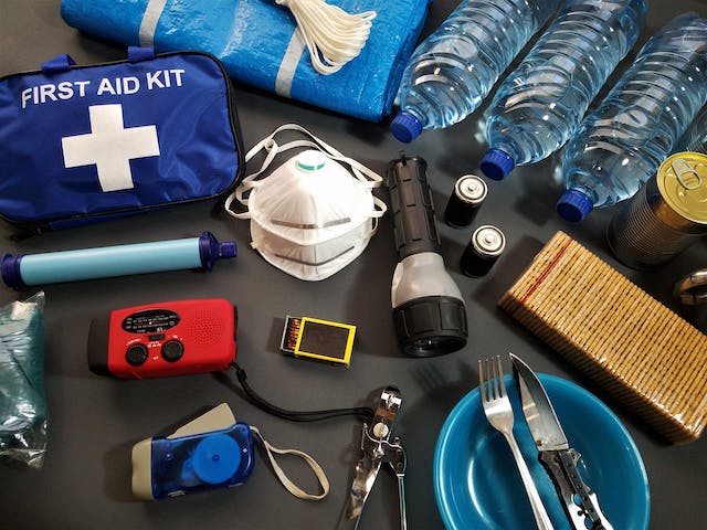 Items in a first aid kit