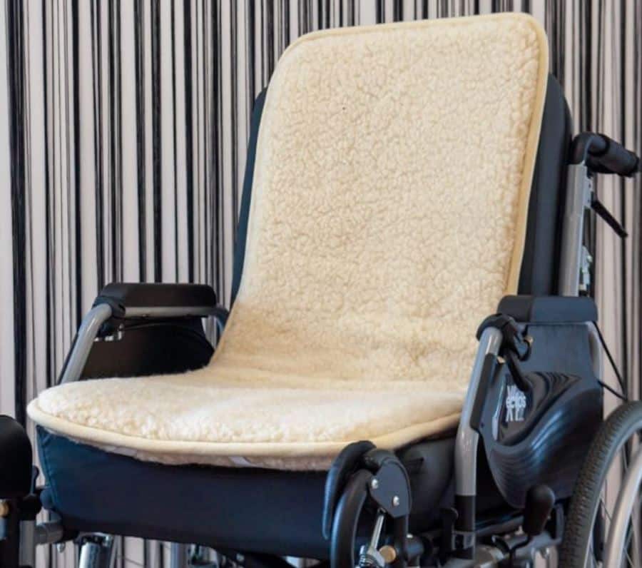 A medicinal sheepskin wheelchair seat cover is a great gift