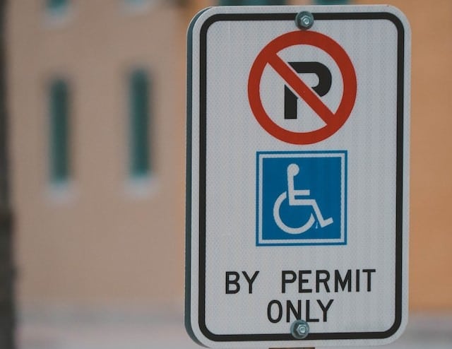 A disability parking permit sign showcasing many of our top most popular blog posts on accessible parking issues in Australia